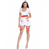 Women Sexy Erotic Nurse Uniform Dress Night Club Party COS Outfit Adult Halloween Cosplay Costumes