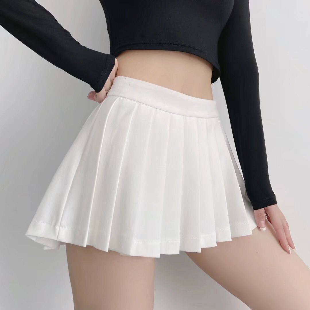 Summer Women Super Mini Skirts High Waist Zipper Solid JK Pleated Cool Style Sexy A-Line Skirts Streetwear