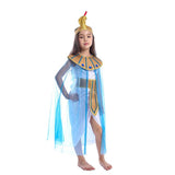 Cute Cleopatra Costume Cosplay Egyptian Queen Children Dress Halloween Costume For Kids