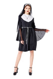 Halloween Costume for Adult Women Sexy Bad Habit Nun Costume Religious Sister Cosplay Fancy Dress