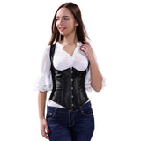 Strap Corsets Vest Waist Cincher Bustiers Top Shape Body Shaper Plus Size Underbust Corset Sexy Women Cupless Corselet