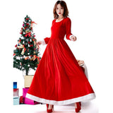 Santa Claus Women Costume Long Dress Christmas Costumes Happly New Year Santa Claus Cosplay New Arrival