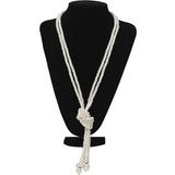 5pcs/set 1920s Flapper Feather Headband Knot Pearl Necklace Gloves Earring Cigarette Holder Women Gatsby Costume Set