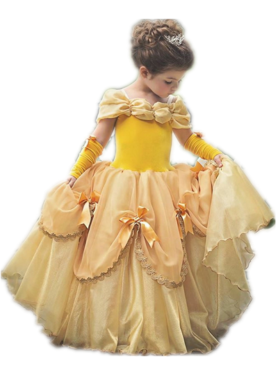Princess Costume Little Girls Cosplay Dress Children's Disfraz Robe Kids Halloween Clothes