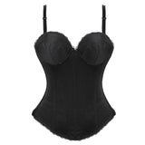 Sexy Lace Corset and Bustier with cup Girdle Set with Straps Belt Breathable Fabric High Elasticity Lingerie