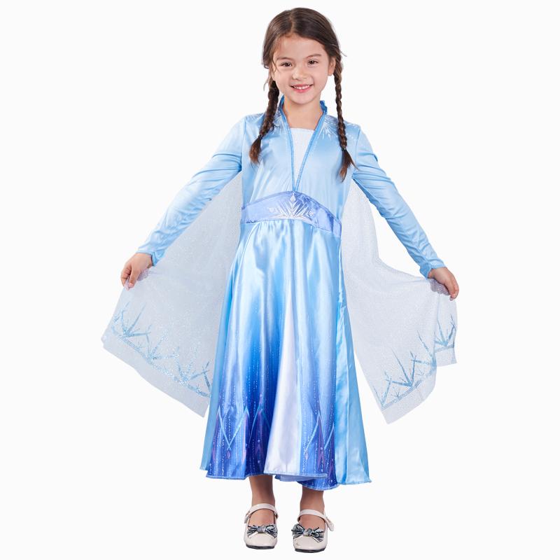 New Girls Elsa Dress Snow Queen Costumes Cosplay For Kids Dress Princess Disfraz Carnaval Vestido De Festa Infantil Congelados