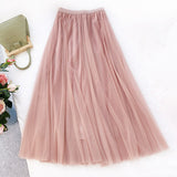 New Women High Waist Gold Velvet Mesh Slim A-line Skirt Casual Streetwear