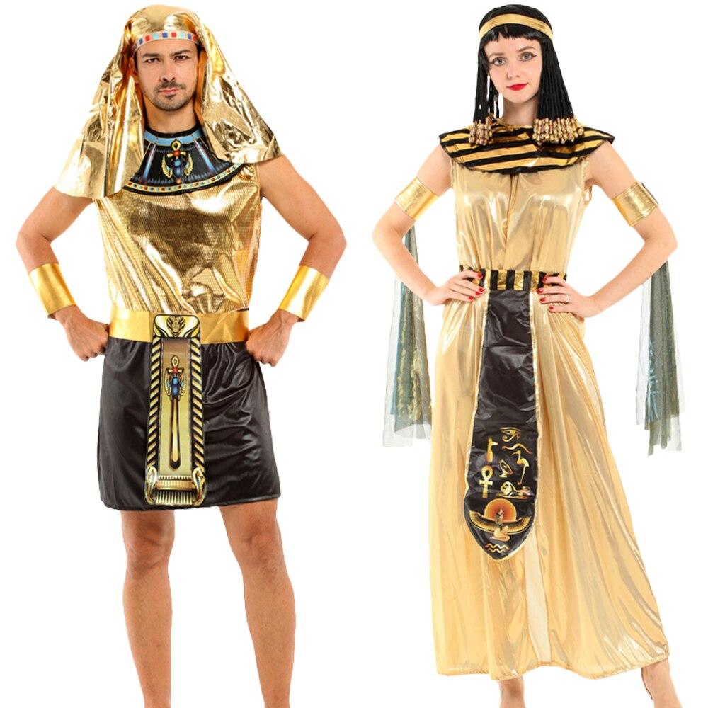 Carnival Party Halloween Egyptian parent-child costume Cleopatra Costume Egypt Queen Cosplay Costumes Sexy Golden Fancy Dress