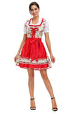 High Quality Women Oktoberfest Costume German Beer Girl Costume Traditional Bavarian Dirndl Dress With Blouse Apron