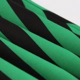Green Black Striped Cotton Cap Sleeve Robe Pin Up Swing Elegant Retro Vintage Dress