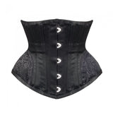 Women Underbust Spiral Steel Boned Waist Trainer Top Embroidery Corsets Shapewear Corselet Bustiers