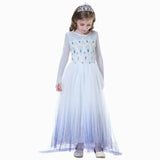 Exclusive Elsa Costume Girls Snow Queen Cosplay Halloween Costume For Kids