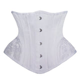 Women Underbust Spiral Steel Boned Waist Trainer Top Embroidery Corsets Shapewear Corselet Bustiers