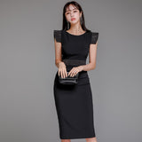 Women Bodycon Dress Sexy Slim Fit Party Sleeveless OL Clothes Office Lady Elegant Vestidos Dresses