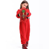 New Arrival Santa Claus Costume Cosplay Girls Christmas Costume For Kids Santa Claus Dress Up Suit