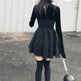 2020 Women Plaid Pleated Mini Dress Gothic Harajuku Sexy Sling Strap Backless Rock Punk Jurken Goth Girls Female Short Vestidos