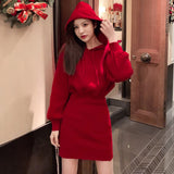 Winter Women Knitting Dress Long Sleeve High Waist Sexy Dress Female Party Bodycon Mini Vestidos