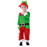 baby Clothes Christmas Children Cosplay Santa Claus Green baby Onesie Jumpsuits 2-3y Festival Party Clothing Kids New year Appar