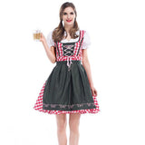 S-6XL Hot Sale Traditional Women Dirndl Oktoberfest Costume German Wench Maid Dirndl Fancy Dress Halloween Party Outdit