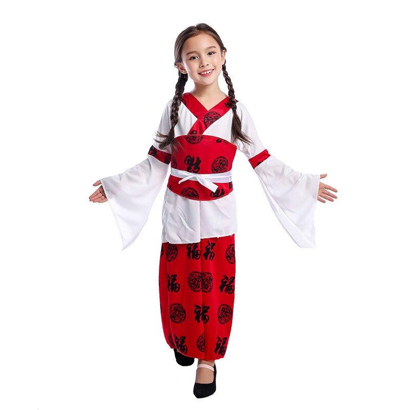 Chinese National Princess Costume Cosplay Girls Halloween Costume For Kids