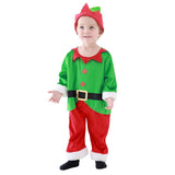 baby Clothes Christmas Children Cosplay Santa Claus Green baby Onesie Jumpsuits 2-3y Festival Party Clothing Kids New year Appar