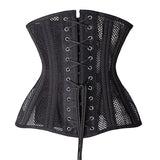 Sexy Women Lace Up Corset Bustier Top Plus Size Corselet Steel Bone Waist Trainer Underbust Corsets Breathable Slimming Belt