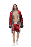 Halloween Adult Women Men Boxing Costume Boxer Role Playing Robe Halloween Carnival Cosplay Fancy Dress