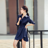 2021 Spring French New Chic Women's Dresses Elegant Slim Dress Romantic Sexy Mini Shirt Dress