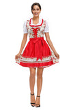 Hot Sale Traditional Oktoberfest Dirndl Costume Ladies Germany Bavaria Wench Fancy Dress Beer Girl Dress Apron Set Outfit