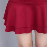 Autumn Women Mini Elastic High Waist Solid Puff A-Line Casual Sexy Skirt Streetwear