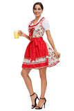 High Quality Women Oktoberfest Costume German Beer Girl Costume Traditional Bavarian Dirndl Dress With Blouse Apron