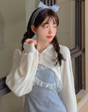 Lace Japanese Sweet Lolita Bow Pink Kawaii Party Mini Blue Princess Korean Dress