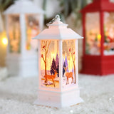 Christmas Santa Lantern Wind Lights Merry Christmas Decoration for Home Natal Navidad Xmas Ornaments New Year Gifts