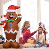 Gingerbread Man Christmas Inflatable Festival Decoration LED Lights 1.5M Inflatable Model Outdoors Courtyard Props Kid Gift