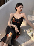 Summer Sexy Spaghetti Strap Print Dress Women One Piece Lady Bodycon Prom Party Robe Vestidos