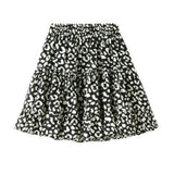 Summer Women Chiffon Jupes Casual High Waist Layered Cake Pleated Swing Short Mini Skirt