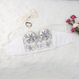 Women Crop Top Sexy Embroidery Sequins Nightclub Party Bra as Outwear Detachable Strap Corset with Cups Push Up Bustier YH1080