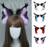 CatEar Hair Hoop Faux Fur Headband CatEar Headband Animal Hair Hoop LolitaHeadband Plush Headband With Ears Headdress