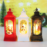 Christmas Santa Lantern Wind Lights Merry Christmas Decoration for Home Natal Navidad Xmas Ornaments New Year Gifts