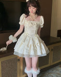 Summer Sexy Princess Kawaii Lace Japanese Lolita Party Mini Korean Sweet Dress