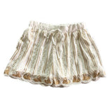 Spring And Summer Elastic Adjustable Heavy Hand Beaded Chiffon Sequins Wide-Leg Shorts