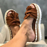 Women Platform Bow Summer Sandals Ladies Slipper Flip-Flops Shoe