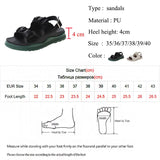 Pleated Flat Heels Sandals Summer Buckle Thick Bottom Gladiator Woman Non Slip Students Shoes