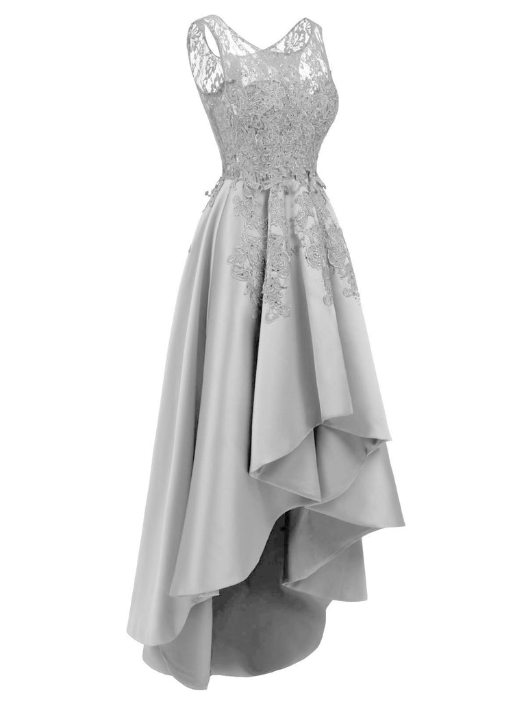 Vintage Lace Solid Hilo Formal Dress – TiktokDresses