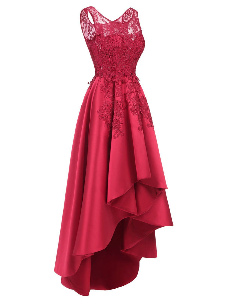 Vintage Lace Solid Hilo Formal Dress – TiktokDresses