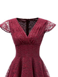 1950s Cap Sleeve Swing Lace Dress