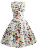 1950s Floral Inspired Swing Dress