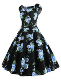 1950s Inspired Rose Swing Dress