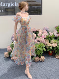 Summer New Women Elegant Holiday Midi Dress One Piece Lady Backless Beach Party Vestdiso